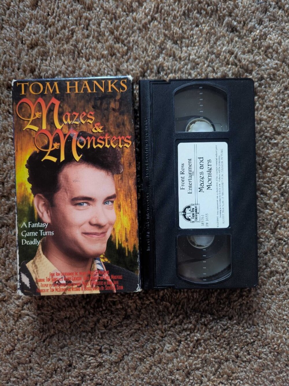 Mazes & Monsters Tom Hanks VHS